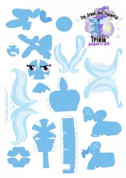 Size: 2479x3499 | Tagged: artist:kna, derpibooru import, high res, papercraft, safe, template, trixie