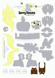Size: 2487x3523 | Tagged: safe, artist:kna, derpibooru import, derpy hooves, pegasus, pony, female, high res, mare, papercraft, template
