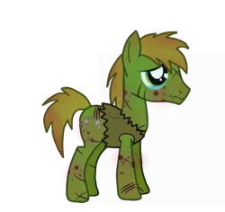 Size: 395x373 | Tagged: grimdark, derpibooru import, oc, oc:murky, unofficial characters only, pegasus, pony, fallout equestria, fallout equestria: murky number seven, hooves, male, murky abuse, solo, stallion