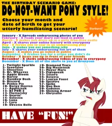 Size: 1600x1800 | Tagged: artist:zaedrin, birthday game, derpibooru import, exploitable meme, lauren faust, meme, meta, oc, oc:fausticorn, safe, text, unofficial characters only