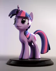 Size: 1054x1350 | Tagged: safe, derpibooru import, twilight sparkle, pony, unicorn, 3d, female, figurine, mare, model, solo