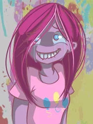 Size: 600x800 | Tagged: artist:underwaterteaparty, crying, derpibooru import, humanized, party of one, pinkamena diane pie, pinkie pie, pony coloring, safe