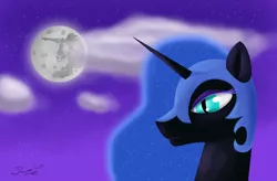 Size: 3800x2500 | Tagged: safe, artist:daviez20, artist:mrdaviez, derpibooru import, nightmare moon, alicorn, pony, full moon, high res, mare in the moon, moon, solo