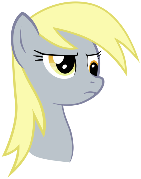 Size: 3479x4432 | Tagged: safe, artist:eugene-joe-c, derpibooru import, derpy hooves, pegasus, pony, female, mare, serious face, simple background, transparent background, vector