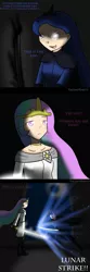 Size: 500x1500 | Tagged: artist:valiantrarity, clothes, comic, derpibooru import, female, fight, human, humanized, princess celestia, princess luna, safe