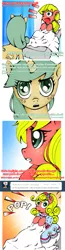 Size: 547x2090 | Tagged: safe, artist:la-monge, derpibooru import, oc, oc:daylight savings, oc:maplejack, unofficial characters only, ask maplejack, ask, cowboys and equestrians, eris, image, mad magazine, mad (tv series), maplejack, png, spanish