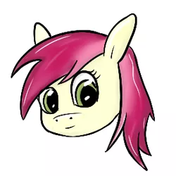Size: 275x275 | Tagged: artist:thep3, cute, derpibooru import, disembodied head, head, roseluck, safe, simple background, solo, white background