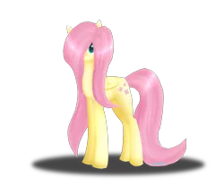 Size: 6000x5000 | Tagged: safe, artist:chloerowley01, derpibooru import, fluttershy, pegasus, pony, absurd resolution, female, hair over one eye, simple background, solo, transparent background