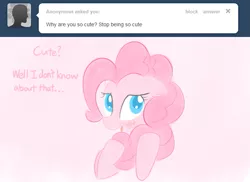 Size: 677x492 | Tagged: artist:lance, ask, cute, derpibooru import, pinkie pie, pinkie pie replies, safe, solo, tumblr