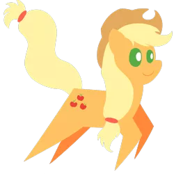 Size: 1000x1000 | Tagged: safe, artist:dragonfoorm, derpibooru import, applejack, earth pony, pony, cowboy hat, cutie mark, female, hat, lineless, mare, pointy ponies, simple background, solo, transparent background, vector