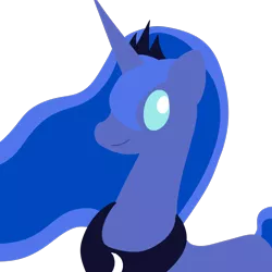 Size: 1000x1000 | Tagged: safe, artist:dragonfoorm, derpibooru import, princess luna, alicorn, pony, female, horn, jewelry, lineless, mare, minimalist, regalia, simple background, solo, tiara, transparent background, vector