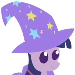 Size: 1000x1000 | Tagged: safe, artist:dragonfoorm, derpibooru import, trixie, twilight sparkle, pony, unicorn, bust, cape, clothes, cosplay, female, hat, mare, pointy ponies, portrait, simple background, solo, transparent background, trixie's cape, trixie's hat, vector