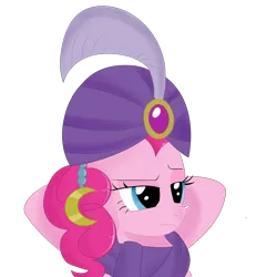 Size: 2000x2000 | Tagged: artist:dragonfoorm, derpibooru import, high res, madame pinkie, pinkie pie, safe, simple background, solo, transparent background, turban