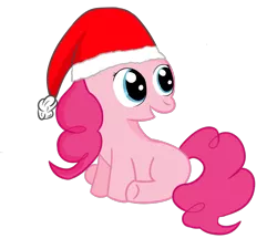 Size: 2000x1800 | Tagged: artist:dragonfoorm, christmas, derpibooru import, hat, pinkie pie, safe, simple background, solo, transparent background