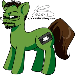 Size: 800x808 | Tagged: artist:alex-heberling, cinema snob, derpibooru import, glasses, ponified, safe, tgwtg