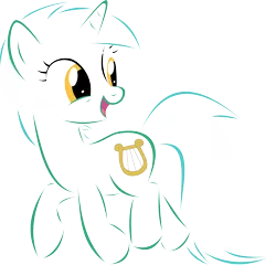 Size: 10383x9988 | Tagged: safe, artist:up1ter, derpibooru import, lyra heartstrings, pony, unicorn, absurd resolution, cutie mark, female, hooves, horn, lineart, mare, minimalist, open mouth, simple background, solo, transparent background, vector