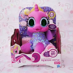 Size: 600x600 | Tagged: derpibooru import, hub logo, irl, newborn, photo, princess skyla, safe, so soft, spoiler:s03, the hub, toy