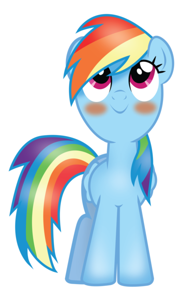 Size: 3048x5136 | Tagged: artist:bigccv, blushing, derpibooru import, rainbow dash, safe, simple background, transparent background, vector