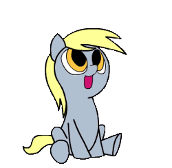 Size: 281x274 | Tagged: safe, artist:justdayside, derpibooru import, derpy hooves, pony, :o, animated, cute, daaaaaaaaaaaw, derp, derpabetes, derpy doing derpy things, filly, hnnng, open mouth, scrunchy face, simple background, sitting, smiling, sweet dreams fuel, transparent background, underp, weapons-grade cute