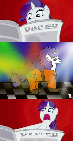 Size: 363x700 | Tagged: 70s, afro, artist:thexiiilightning, derpibooru import, frority, i'll destroy her, meme, rarity, safe