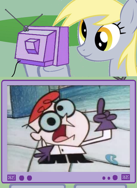 Size: 563x771 | Tagged: safe, derpibooru import, derpy hooves, pony, dexter's laboratory, exploitable meme, meme, tv meme