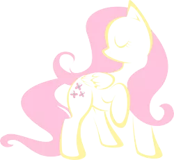 Size: 9984x9171 | Tagged: safe, artist:up1ter, derpibooru import, fluttershy, pegasus, pony, absurd resolution, cutie mark, eyes closed, female, hooves, lineart, mare, raised hoof, simple background, solo, transparent background, vector, wings