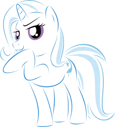 Size: 9015x9947 | Tagged: safe, artist:empty-10, artist:up1ter, derpibooru import, trixie, pony, unicorn, absurd resolution, cutie mark, female, hooves, horn, lineart, mare, simple background, smiling, solo, transparent background, vector