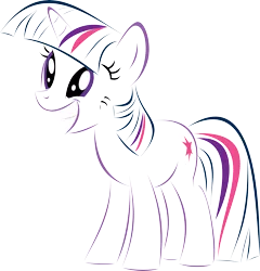 Size: 9859x10261 | Tagged: safe, artist:up1ter, derpibooru import, twilight sparkle, pony, unicorn, absurd resolution, cutie mark, female, grin, hooves, horn, lineart, mare, simple background, smiling, solo, transparent background, vector