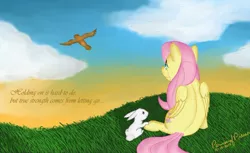 Size: 1280x781 | Tagged: angel bunny, artist:peruserofpieces, crying, derpibooru import, fluttershy, safe