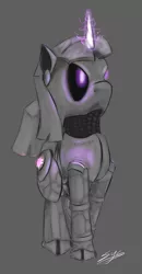 Size: 666x1280 | Tagged: safe, artist:synad, derpibooru import, twilight sparkle, robot