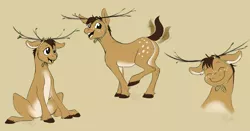 Size: 1280x671 | Tagged: artist:cartoonlion, costume, dead source, deer, deer pony, derpibooru import, early concept, oc, original species, safe, shambi, unofficial characters only, unshorn fetlocks, what could have been