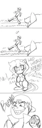 Size: 432x1296 | Tagged: artist:the-orator, crossover, derpibooru import, human, monochrome, oc, oc:whirly willow, pokémon, safe, trainer