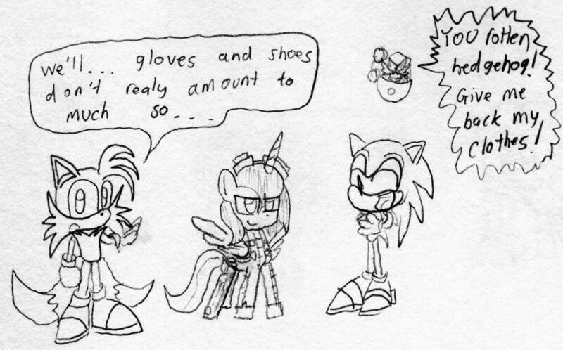 Size: 1466x912 | Tagged: artist:slizergiy, clothes, cosplay, costume, crossover, derpibooru import, doctor eggman, miles "tails" prower, monochrome, newbie artist training grounds, princess luna, safe, sonic the hedgehog, sonic the hedgehog (series)