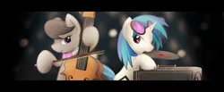 Size: 6800x2800 | Tagged: artist:dshou, derpibooru import, octavia melody, safe, vinyl scratch, wallpaper