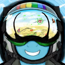 Size: 1280x1280 | Tagged: ace combat, aircraft, artist:gordonfreeguy, derpibooru import, fight, fighter, jet, jet fighter, pilot, pilot dash, plane, rainbow dash, safe