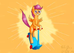 Size: 7015x4960 | Tagged: absurd resolution, artist:bewegungslos, derpibooru import, safe, scootaloo