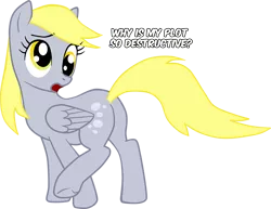 Size: 961x742 | Tagged: safe, artist:countcarbon, derpibooru import, derpy hooves, pegasus, pony, female, iron plot, mare, plot, solo