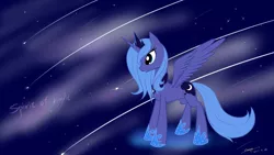 Size: 1920x1080 | Tagged: dead source, safe, artist:xcopyen002, derpibooru import, princess luna, alicorn, pony, female, s1 luna, solo, wallpaper