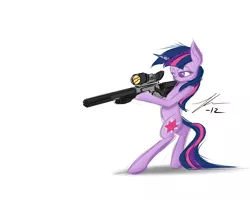 Size: 2500x2000 | Tagged: artist:wreky, derpibooru import, gun, high res, parody, rifle, safe, sniper, team fortress 2, twilight sniper, twilight sparkle, weapon