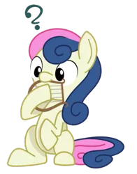 Size: 479x612 | Tagged: safe, artist:cuttycommando, derpibooru import, bon bon, sweetie drops, earth pony, pony, adorabon, cute, female, filly, hooves, mare, simple background, sitting, solo, transparent background, vector