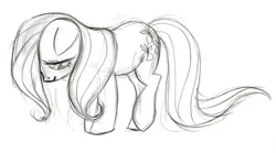 Size: 900x502 | Tagged: safe, artist:lauren faust, derpibooru import, posey, earth pony, pony, concept art, female, g1, g1 to g4, generation leap, mare, sketch, solo, traditional art