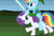 Size: 500x342 | Tagged: safe, artist:jacob kitts, derpibooru import, rainbow dash, rarity, pegasus, pony, unicorn, animated, crossover, female, gif, horsebackriding, image, link, mare, master sword, nintendo, parody, ponies riding ponies, re-enacted by ponies, riding, sword, the legend of zelda