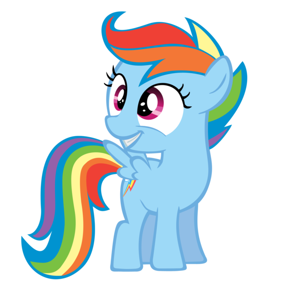 Size: 1644x1671 | Tagged: safe, artist:orangel8989, derpibooru import, rainbow dash, scootaloo, pegasus, pony, artifact, dyed coat, dyed mane, female, filly, foal, palette swap, recolor, scootobsession, simple background, solo, transparent background, vector
