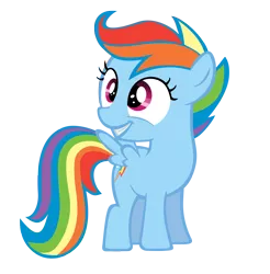 Size: 1644x1671 | Tagged: safe, artist:orangel8989, derpibooru import, rainbow dash, scootaloo, pegasus, pony, artifact, dyed coat, dyed mane, female, filly, foal, palette swap, recolor, scootobsession, simple background, solo, transparent background, vector