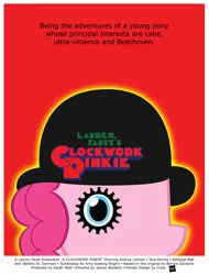 Size: 1989x2617 | Tagged: a clockwork orange, artist:nrxia, derpibooru import, movie poster, parody, pinkie pie, safe