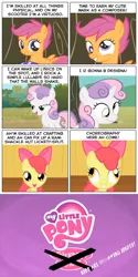 Size: 1000x2000 | Tagged: apple bloom, artist:justthebast, comic, cutie mark crusaders, derp, derpibooru import, safe, scootaloo, stupidity, sweetie belle, sweetie derp