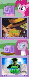 Size: 579x1530 | Tagged: safe, derpibooru import, pinkie pie, pony, exploitable meme, meme, pinkamena diane pie, son of the mask, the mask, tv meme