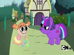 Size: 768x576 | Tagged: cartoon network, derpibooru import, doll, expy, human, mad magazine, mad (tv series), my little pwny, pony cameo, pony reference, safe, twilight sparkle