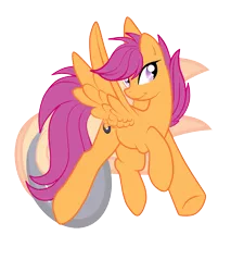 Size: 2300x2700 | Tagged: safe, artist:rainbowscreen, derpibooru import, scootaloo, pegasus, pony, high res, older, simple background, solo, transparent background, vector