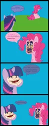 Size: 1650x4193 | Tagged: artist:ixobaf13, blonic, comic, derpibooru import, pinkie pie, safe, twilight sparkle, wat